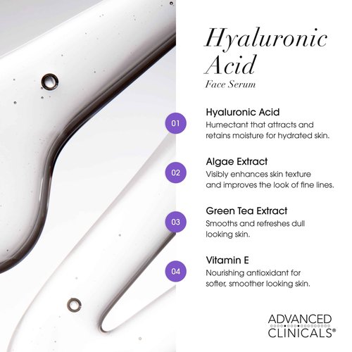 Advanced Clinicals 3 Pack Face Serum Essentials Set | Brightening Vitamin C, Firming Retinol, & Hydrating Hyaluronic Acid Serum Gift Box | Travel Size Gift For Women | Anti Aging Skin Care Products