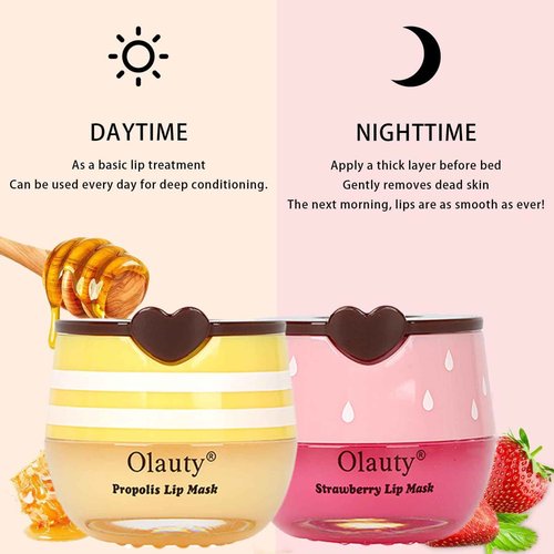 9 PCS Bee Lip Balm Honey Pot,Honey Lip Balm Lip Mask,Propolis Moisturizing Lip Sleeping Mask Reduces Lip Lines,Hydrating Prevention Dry and Cracked Lip Scrubs Exfoliator
