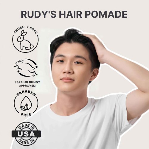 RUDY's Shine Pomade - Frizz Control with Medium Hold, Non-Greasy - Paraben Free - for Curly or Textured Hair (4.8 oz)