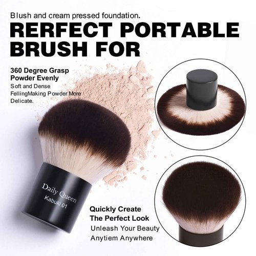 25 pcs Makeup Brush Set Holder Black Professional Kabuki Powder Concealers Eye shadows Blush Eyeliner Eyebrow Contour Eye blending Brushes (25pcs brush with box)