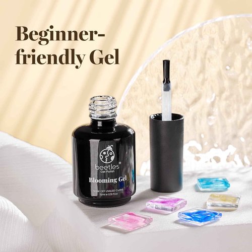 beetles Gel Polish Nail Set 20 Colors Cozy Campfire Collection Orange Green Brown Soak Off Uv Lamp with Beetles Nail Blooming Gel 15ml Clear Uv Led Soak off Nail Gel Diy Nail Art Design Manicure