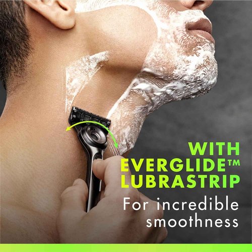 GilletteLabs Razor Blade Refills, Ultimate Precision Trimmer, 5 Bladed Refills, Compatible with Exfoliating Bar and Heated Razors, 9 Count
