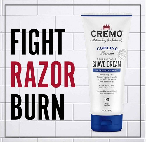 Cremo Barber Grade Cooling Shave Cream & Cooling Formula Post Shave Balm, Soothes, Cools And Protects Skin From Shaving Irritation, Dryness and Razor Burn, 4 Oz