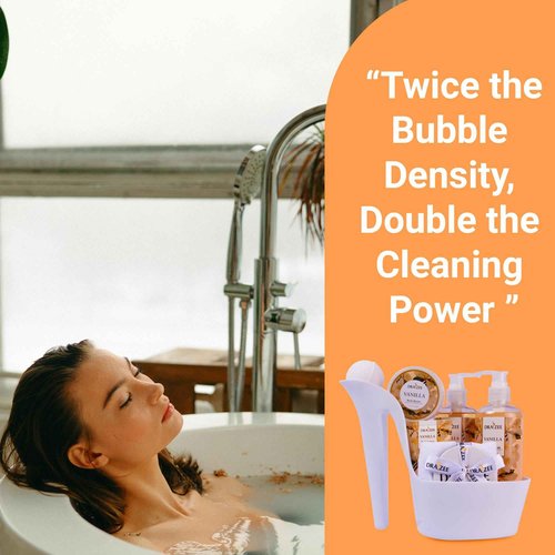 Luxury Spa Gifts for Women – 8 Pc Vanilla Scented Bath and Body Set with Bubble Bath, Lotion & More – Luxury Self Care Kit for Wife, Mom, Girlfriend, Birthday Gifts for Women by Draizee