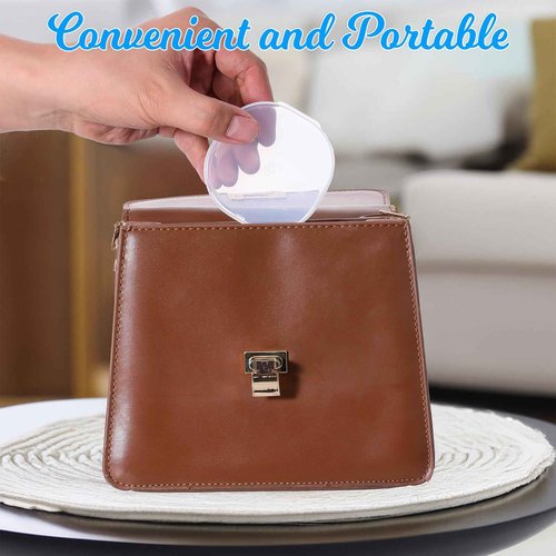 QfwdfcTrenz 4Pcs Plastic Cotton Square Holder Cosmetic Cotton Pads Holder Travel Portable Travel and Sealed for Makeup Remover Cottons Ball, White