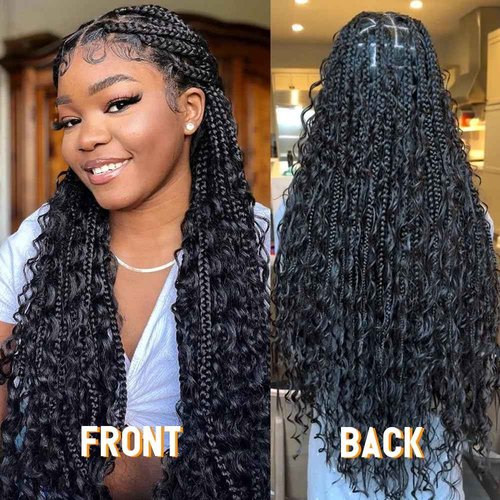 QTHAIR Deep Water Wave Bulk Human Hair For Braiding, 16A, No Weft, 100% Unprocessed Brazilian Water Wave Virgin Hair, one Bundle, Micro Braiding (#1B(Natural Black), 18"-50g, Curly)