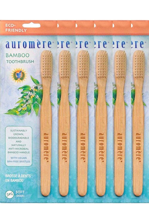 Auromere Bamboo Toothbrush (6 Pack)