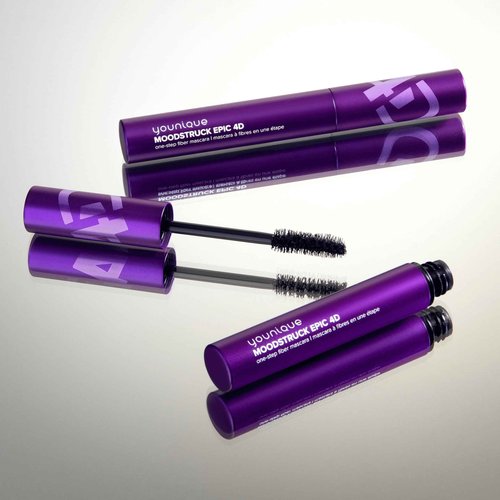 Younique MOODSTRUCK EPIC 4D Fiber Mascara | Volumizing, Lengthening & Lifting Mascara | Waterproof, Smudge-Proof, Long-Lasting | Bold, Defined, Flake-Free Lashes | 7 ml