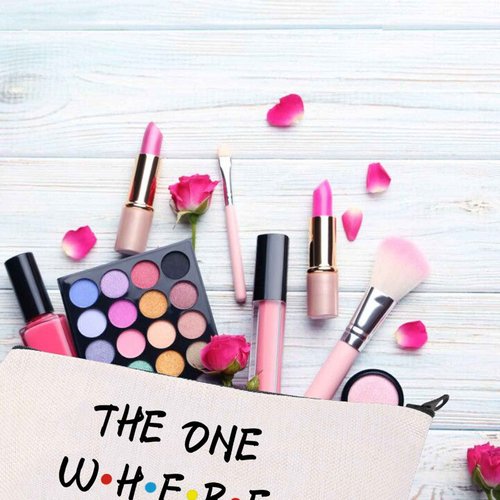 BDPWSS Bridesmaid Gift from Bride Bridesmaid Makeup Bag For Friend Sister Wedding Party Cosmetic Bag Bridal Shower Gift Bridesmaid Proposal Gift Bachelorette Party Favors (the bridesmaid CB)