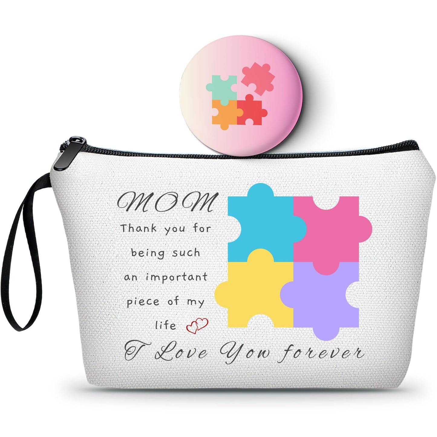 Birthday Gift for Mom,Gifts for Mothers,Gifts for Mom from Daughter,Cosmetic Bag with Mirror,Presents for Mom,Gifts for Mom Birthday Unique,Mom Birthday Gifts from Daughter,Moms Birthday Gift Ideas