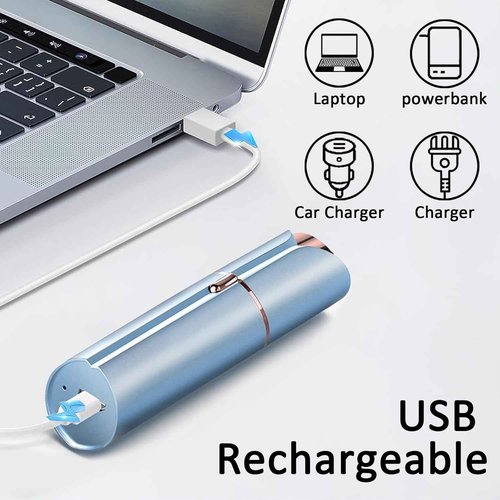Facial Hair Removal for Women, Face Razors for Women's Electric, Rechargeable Women Mustache Remover with 3 Replacement Heads