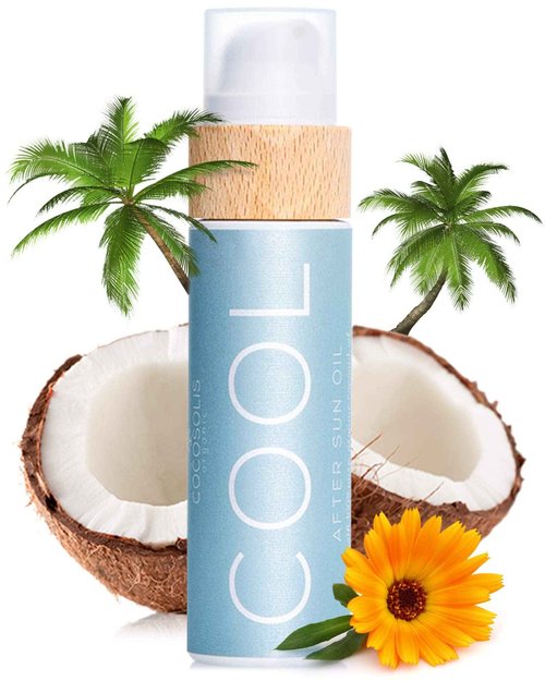 COCOSOLIS COOL After Sun Lotion | Organic After Sun for Tender Hydration & Recovery | Best After Sun Moisturizing Lotion with 9 Raw Organic Oils | After Sun Face & Body Skincare