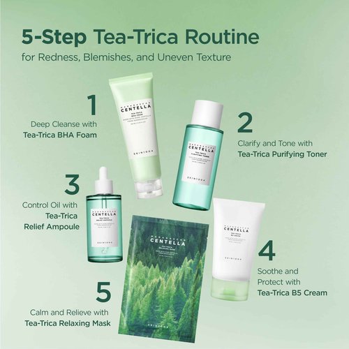 SKIN1004 Tea-Trica Purifying Toner 7.10 fl.oz, 210ml, Korean Face Toner with Tea Tree Leaf Water, Centella Asiatica & BHA, Hydrating Cica Facial Toner for Refreshing & Balancing Skin, Korean Skin Care