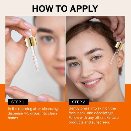 Lupure Vitamin C Face Serum: Anti Aging Super Vit C Facial Serum with Ferulic Acid Pure L-Ascorbic Acid, Vitamin E and Hyaluronic Acid for Dark Spots and Skin Care