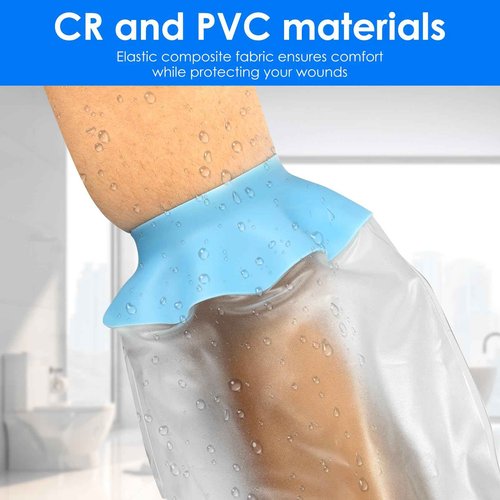 LGHWKETH Cast Cover Waterproof Reusable Shower Arm Cast Cover Soft and Comfortable Shower Protector for Showering Bathing Swimming (2PCS)