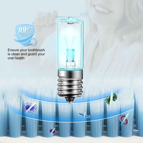 2 Pcs 3 Watts Bulb Replacement Parts Compatible with Philips Sonicare HX6150 HX6160/D HX7990 Charger Appliances