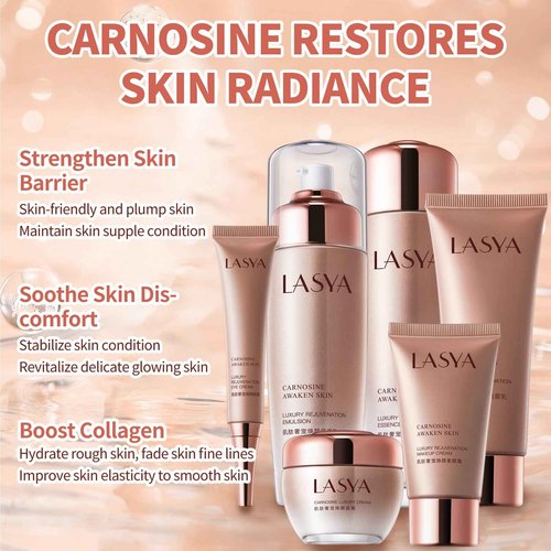 Revitalizing 6-Piece Anti-Aging Skin Care Set for Women – Hydrating, Firming & Wrinkle-Reducing Facial Care Kit with Cleanser, Toner, Eye Cream, Lotion & Face Cream