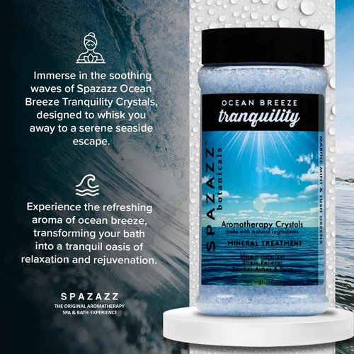 Spazazz Ocean Breeze Tranquility Crystals, 17 oz