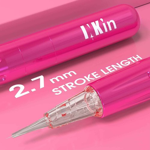 INKin Tattoo Gun for Beginners, Permanent Makeup Rotary Tattoo Machine Liner and Shaders Smp Tattoo Supplies (TH014 Red)
