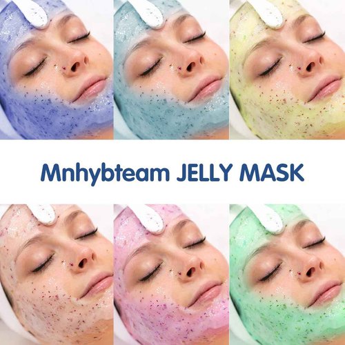 Mnhybteam Jelly Mask For Facials Professional, Facials Masks Professional Spa For All Skin Types, Hydrating & Moisturizing Rubber Peel-Off Gel Face Mask SkinCare, 23 Fl Oz (Hyaluronic Acid Pack of 1)