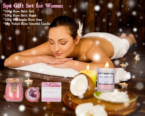 Spa Gift Basket for Women - Birthday, Christmas, Get Well Soon Care Package | Relaxation Gifts for Her, Sister, Best Friend | Includes Wine Glasses, Unique Self-Care Box