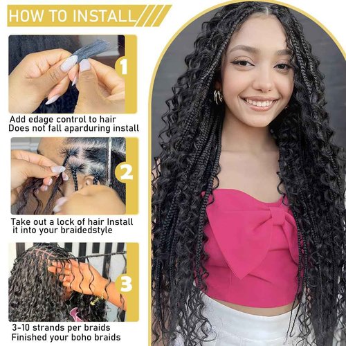 Bulk Human Hair Braiding for Boho Braids Deep Curly Wave Human Hair Bundles for Black Women 22 Inch 100g No Weft Glueless Wet and Wavy Brazilian Virgin Human Micro Braiding Hair Extensions