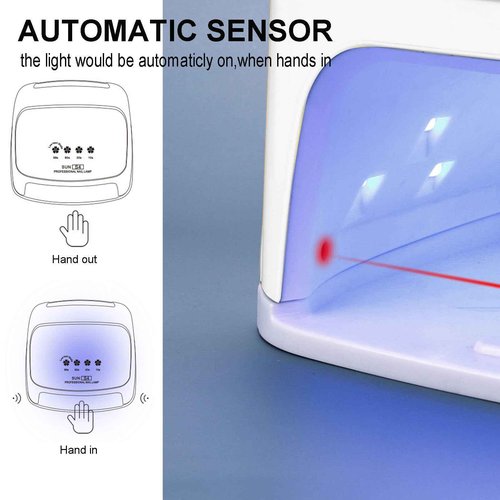 Cordless Rechargeable Nail Lamp, Professional UV LED Nail Dryer for Gel Nails, 15600mAh Nail Light with Touch Screen, Fast Nail Curing Lamp for Acrylic & Gel Polish, UV Lights for Nails