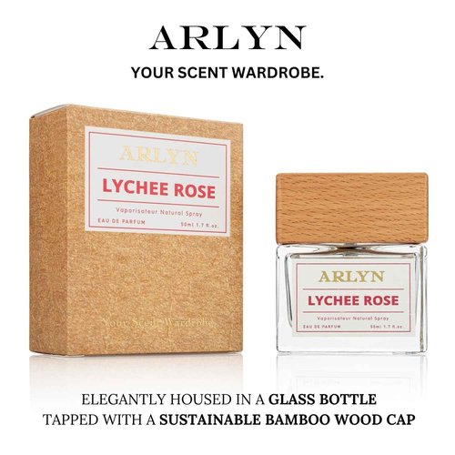 ARLYN Lychee Rose Eau De Parfum Inspired by Perfums De .Marly Del.ina, Long-Lasting Perfume For Women, Vegan, Cruelty free, Made in USA- 50 ml | 1.7 oz