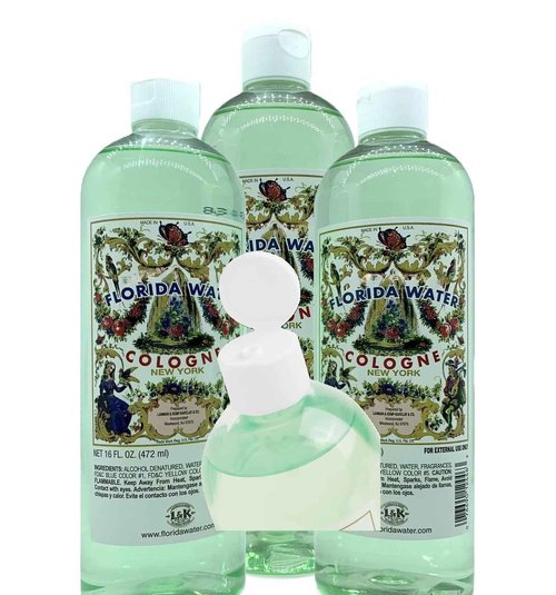Lanman & Kemp Florida Water Splash Cologne 16 Fl Oz - Colonia Agua de Florida 472ml (Pack of 3)