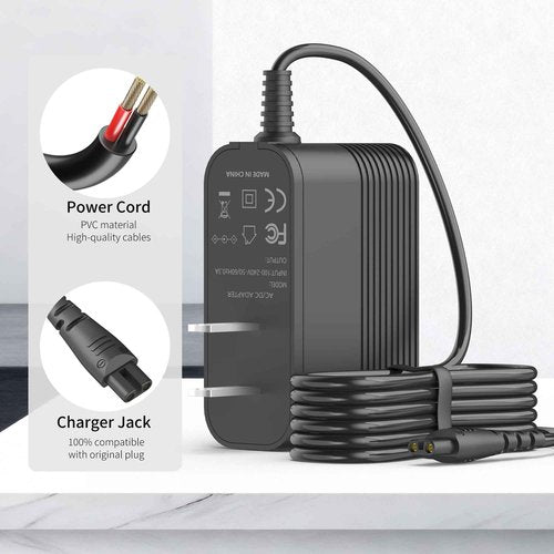 Charger for Remington Shaver for Replacement F5-5800 F5800 F5790 F4790 R5150 R6130 R-6150 MS2-390 MS3-2700 MS680 R9100 Shaver, Electric Razor Power Cord Adapter
