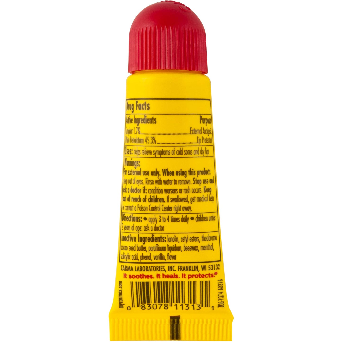 Carmex Classic Lip Balm Original Tube, 0.35 Ounces