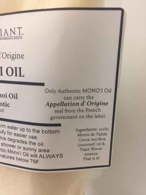 Monoi De Tahiti Oil-100% Natural-8 oz