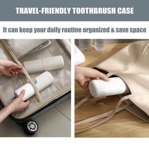 DeTii Toothbrush-Travel-Case-minimalist, Small-Toothbrush-Holder-Easy-Cleaning, Comfortable-Portable-Toothbrush Travel-Container-For-Camping-School-Trip