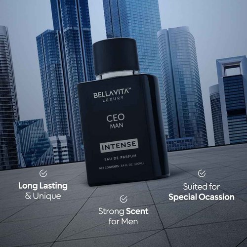 BellaVita Luxury's Fire & Ice | CEO Man Intense & Ocean Man | Perfume for Men | Long Lasting | Eau De Parfum | 2x100ml Perfumes