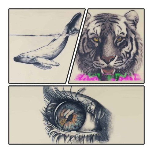 Dragonhawk Blank Tattoo Practice Skin 5Pcs 8x7.7in Practice Sheet 3mm Thick Tattoo Fake Skin Soft Silicone for Beginners and Experienced Artists