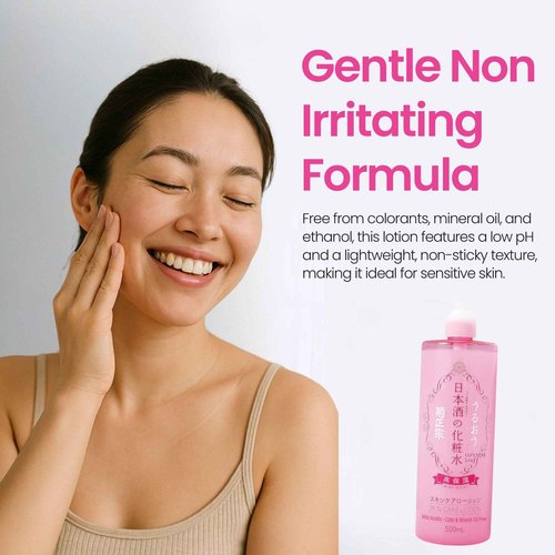 Kikumasamune 2-in-1 Face Toner + Full Body Lotion for Women, Natural Body Lotion for Dry Skin with Rice Extract, Amino Acids, Ceramides& Protein, Japanese Skin Care Lotion, HIGH MOIST, 16.9 Fl Oz, 2EA