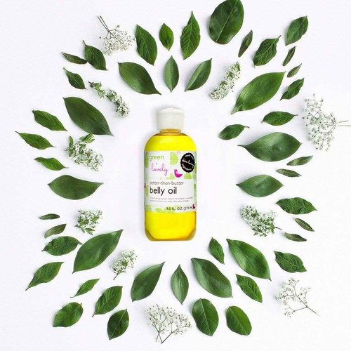 Green + Lovely Better than Butter Belly Oil(Tangerine) | Pregnancy Stretch Mark Prevention | 9 fl oz. Lasts for up to 6 Months | Natural Oil and Vitamin E Enriched for Amazing Skin Pre/Post Pregnancy