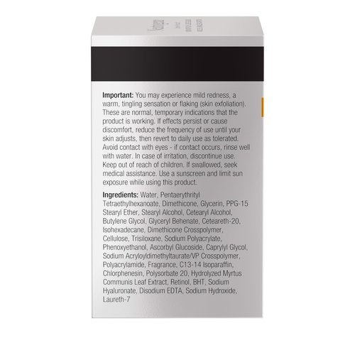 Neutrogena Retinol + Vitamin C Correcting Cream, Rapid Tone Repair Face & Neck Cream with Hyaluronic Acid for Dark Spots, Fine Lines & Wrinkles, 1.7 oz
