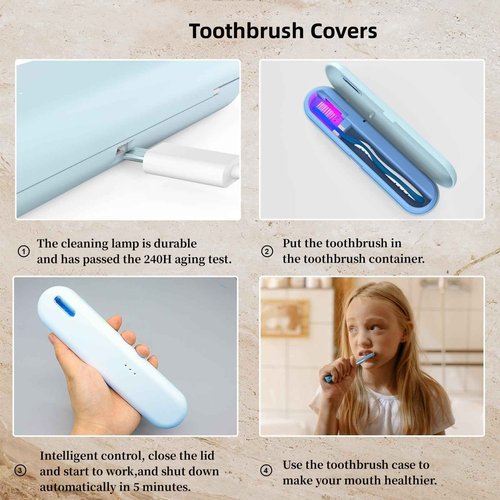 BY4U Toothbrush Travel Containers Toothbrush Travel Case Toothbrush Covers Portable Toothbrush Holder for Home