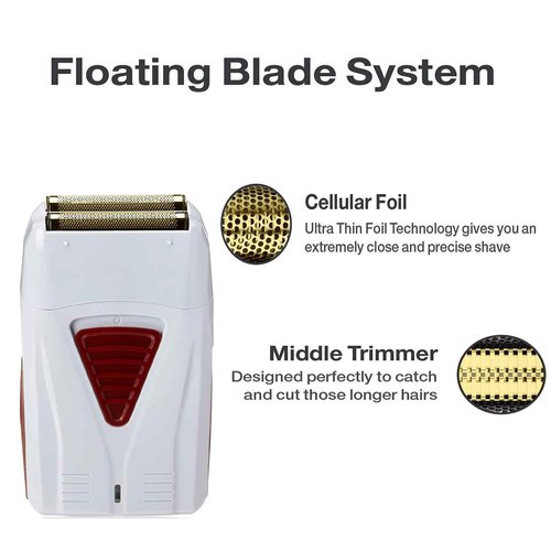 2 Pack Pro Shaver Replacement Foil and Cutters Compatible with andis 17150(TS-1)/17155/17200 Shaver ProFoil Lithium Replacement Golden