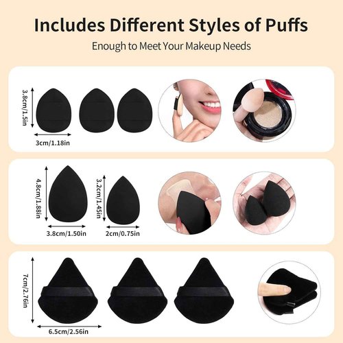 MAGEFY Makeup Brush Set 40 Pcs Makeup Tool Set Premium Synthetic Foundation Powder Concealers Eye shadows Blush Makeup Brushes(Black)