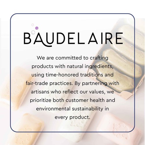 Baudelaire Exfoliating Sea Loofa Soap - Natural Fragrance - Hydrating & Moisturizing Triple-Milled Luxury, 5 oz (Pack of 6)