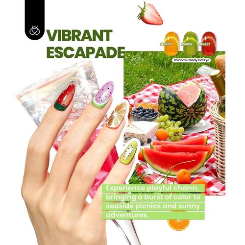 Beetles Cat Eye Gel Nail Polish Set - 36 Colors Gift Spree Red Purple Brown Green Burgundy Magnetic Christmas Gel Polish Kit Base Glossy Matte Top Coat Soak off UV DIY Salon Nail Art Gift for Women