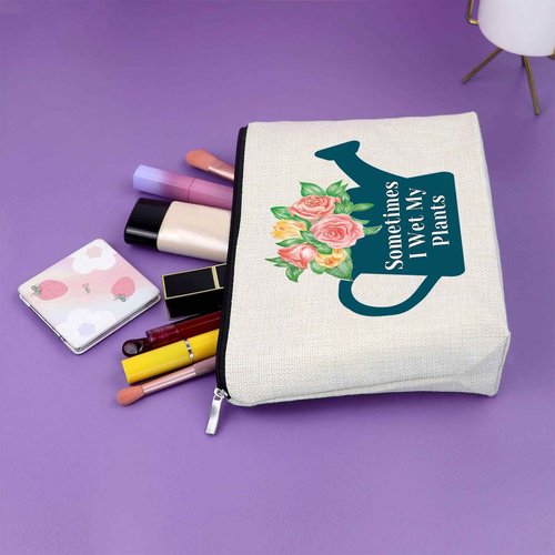 Plant Lover Gift Makeup Bag Appreciation gift Funny Gardening Gift Thank you gift for Gardeners and Plant Lovers Retirement gift for Plant Lovers Women Housewarming Gift Cosmetics Bag Plant Gifts