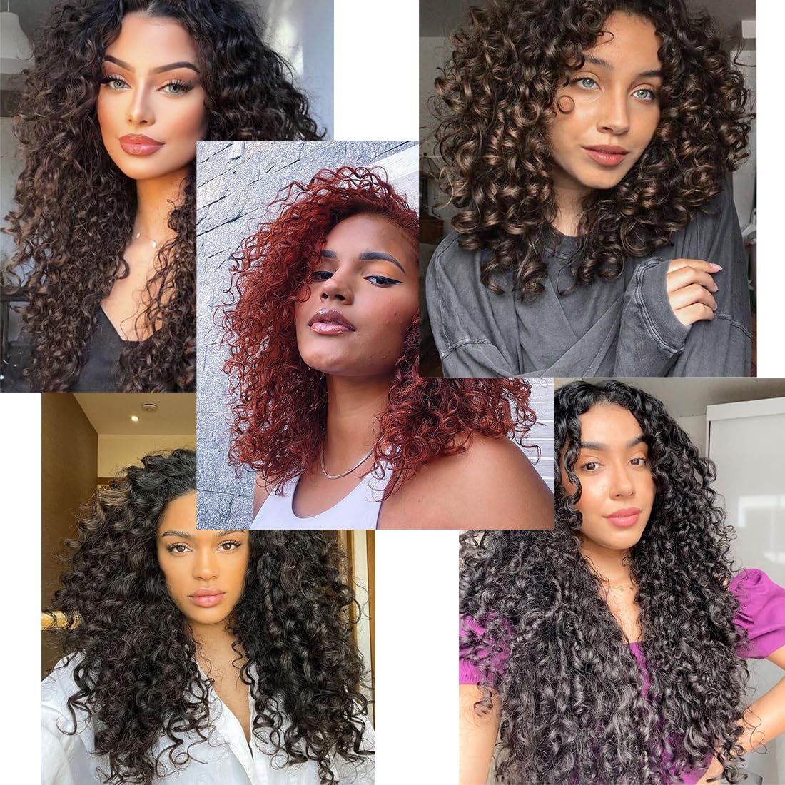 Ocean Wave Crochet Hair 12 Inch 8 packs Deep Wave Crochet Hair Synthetic Curly Crochet Braiding Hair for Black Women (12 Inch, 8 packs, Purple)