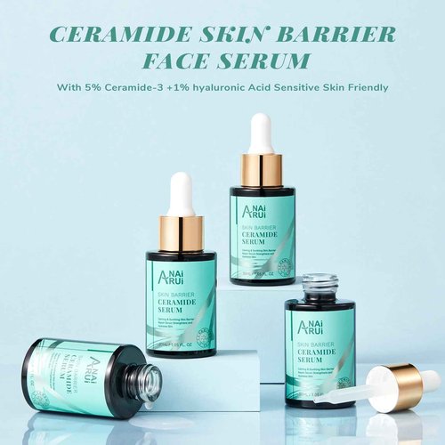 ANAI RUI SPA Mask Kit,Turmeric Vitamin C Mask,Rose Facial Mask-Avocado Green Tea Mud Mask+Ceramide Skin Barrier Serum,Skin Barrier Repair