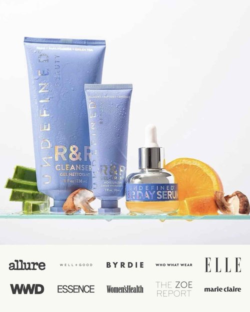 Undefined Beauty R&R Cleanser 8oz – Balancing Gel Cleanser with Niacinamide, Centella, Green Tea & Tremella Mushroom