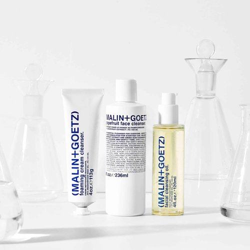 MALIN+GOETZ Foaming Cream Cleanser | Gentle Daily Cream-to-Foam Face Wash with Jojoba Milk, Prebiotics + Ceramide-Rich Glycolipids | Non-Stripping, pH-Balanced Formula | Vegan + Cruelty-Free (4 Fl Oz)