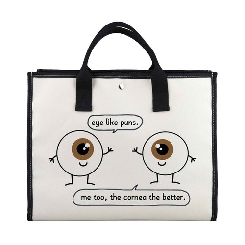 G2TUP Eye Doctor Gift Eye Like Puns Makeup Bag Optometrist Ophthalmologist Cosmetic Bag Optician Gift Optometry Zipper Travel Bag (Eye Like Puns TT)