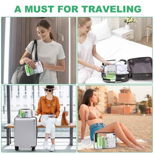 Travel Bottles for Toiletries, 25 Pack TSA Approved Travel Size Containers for Toiletries, Leak Proof Refillable & Squeezable Toiletry Bottles Kit with Clear Bag for Shampoo Lotion Cream Conditioner